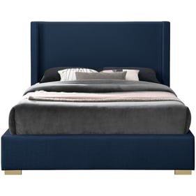 Meridian Furniture Royce Navy Fabric Queen Bed