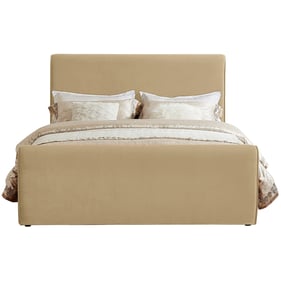 Meridian Furniture Sloan Camel Velvet Full Bed