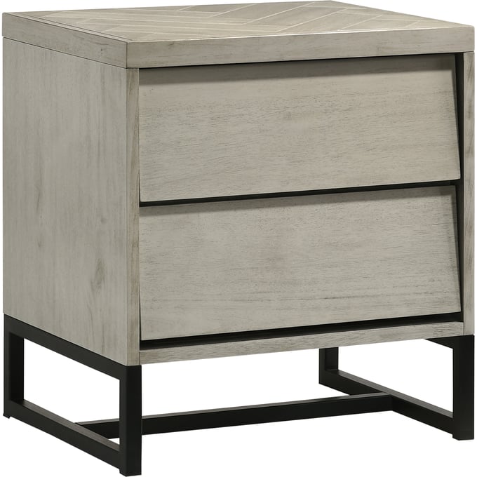 Meridian Furniture Weston Grey Stone Night Stand MRD-WESTON-NS