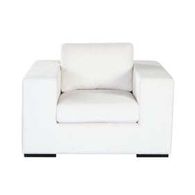 Diamond Sofa Muse White Fabric Accent Chair