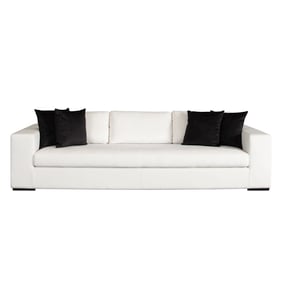 Diamond Sofa Muse White Fabric Sofa