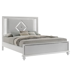 New Classic Furniture Stardust White King Bed