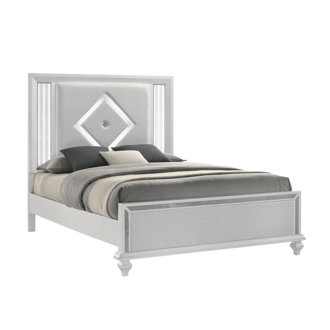 New Classic Furniture Stardust White Queen Bed NCF-00-1583-300