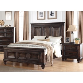 New Classic Furniture Sevilla Walnut 4pc Queen Bedroom Set B-DR-MR-NS