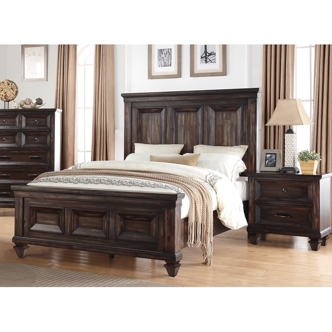 New Classic Furniture Sevilla Walnut 4pc King Bedroom Set B-DR-MR-NS NCF-00-2264-14N