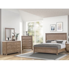 New Classic Furniture Glen Park Almond 4pc King Bedroom Set B-DR-MR-CH