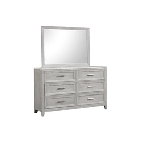 New Classic Furniture Fiona Gray Dresser and Mirror