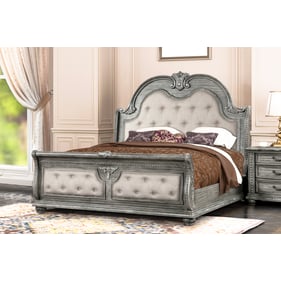 New Classic Furniture Contessa Gray Silver King 4pc Bedroom Set