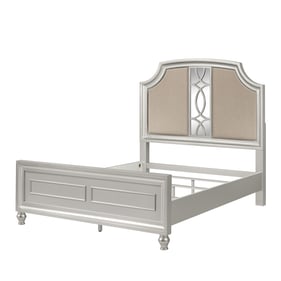 New Classic Furniture Reflections Gray Silver Queen Bed