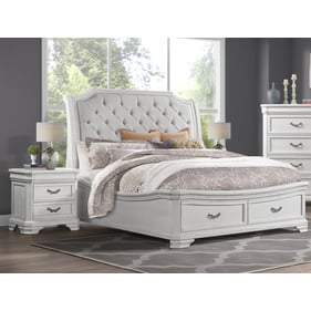 New Classic Furniture Lyndhurst Vintage White 2pc Queen Bedroom Set B-NS