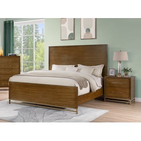 New Classic Furniture Silhouette Walnut 2pc King Bedroom Set B-NS