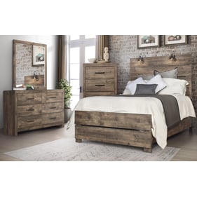 New Classic Furniture Misty Lodge Gray 4pc Queen Bedroom Set B-DR-MR-CH