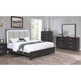 New Classic Furniture Odessa Charcoal Gray 4pc Queen Bedroom Set B-DR-MR-CH