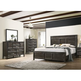 New Classic Furniture Andover Nutmeg 4pc Queen Bedroom Set B-DR-MR-CH