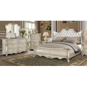 New Classic Furniture Monique Champagne 4pc Queen Bedroom Set B-DR-MR-CH