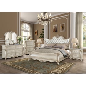 New Classic Furniture Monique Champagne 6pc King Bedroom Set B-DR-MR-CH-2NS