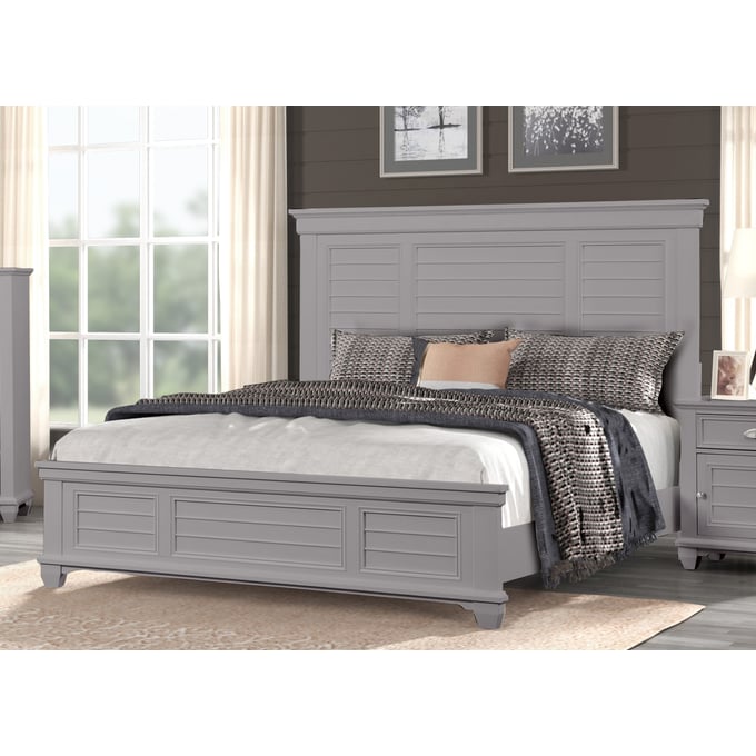 New Classic Furniture Jamestown Gray Queen Footboard and Slats NCF-B2118G-320