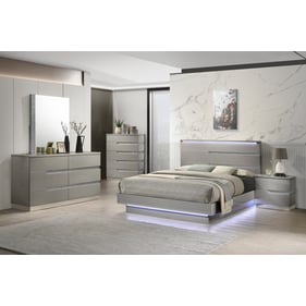 New Classic Furniture Paradox Gray 6pc King Bedroom Set B-DR-MR-CH-2NS