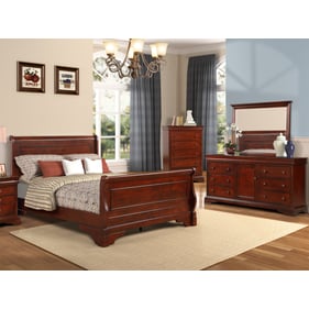 New Classic Furniture Versaille Cherry 4pc King Bedroom Set B-DR-MR-CH