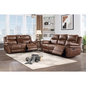 New Classic Furniture Ryland Brown 2pc Living Room Set SF-LV