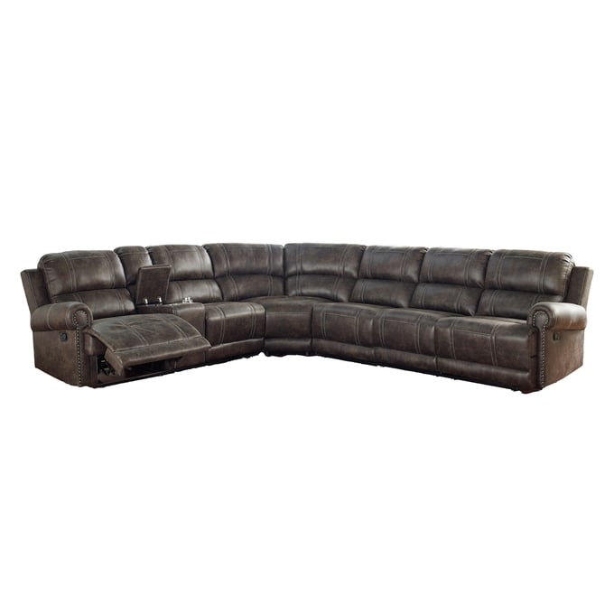 New Classic Furniture Terra Brown 4pc Sectional RAF-LAF-W-AC NCF-20-7283-4NS