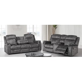 New Classic Furniture Park City Slate Gray 2pc Living Room Set SF-LV