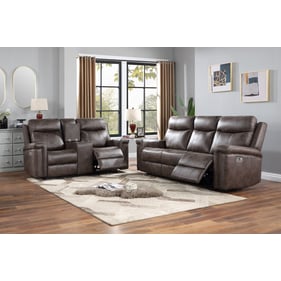 New Classic Furniture Quade Mocha 2pc Living Room Set PSF-PLV