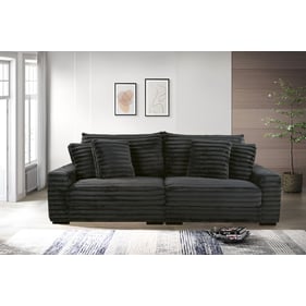 New Classic Furniture Embrace Charcoal 2pc Sofa