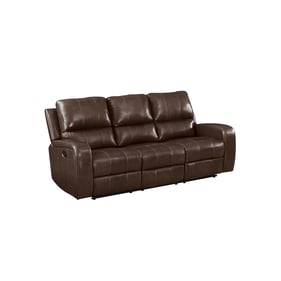 New Classic Furniture Linton Brown Leather 3pc Living Room Set