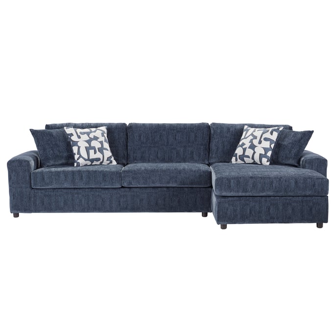 New Classic Furniture Tristan Indigo Blue 2pc Chaise Sectional NCF-27-1460B-2NP