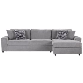 New Classic Furniture Tristan Shadow Gray 2pc Chaise Sectional