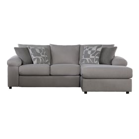 New Classic Furniture Remi Light Gray 2pc Chaise Sectional