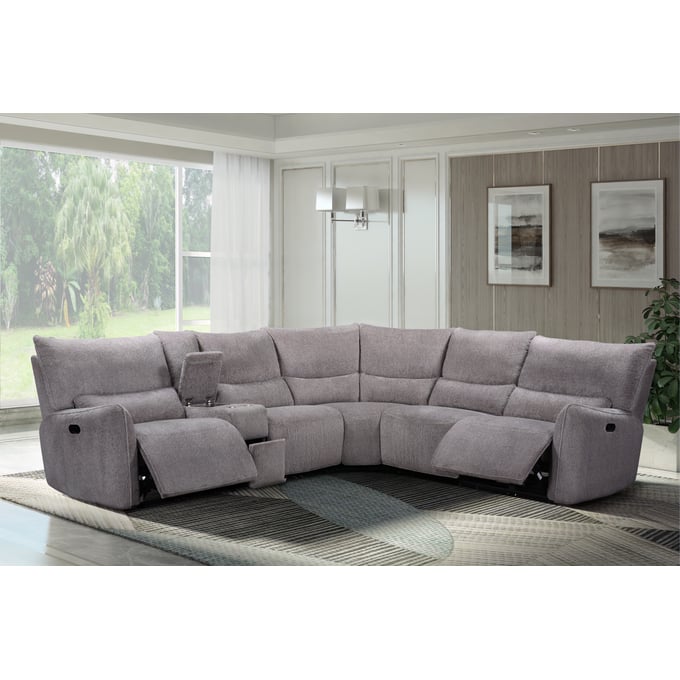 New Classic Furniture Remsen Latte Gray 3pc Manual Sectional NCF-27-5440-3NP