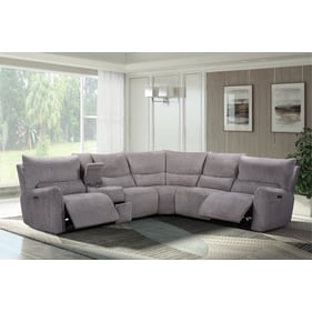 New Classic Furniture Remsen Latte Gray 3pc Power Sectional