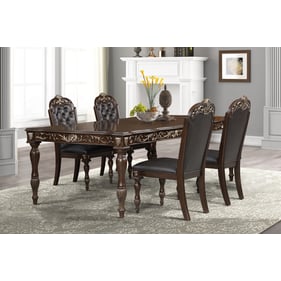 New Classic Furniture Maximus Brown 5pc Dining Room Set DT-4CH