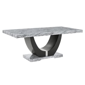 New Classic Furniture Lyra Gray Black Dining Table