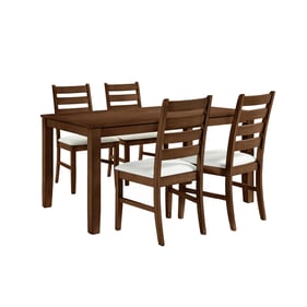 New Classic Furniture Pascal Brown 5pc Dining Room Set