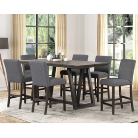 New Classic Furniture High Line Coffee Gray 7pc Counter Height Bar Set