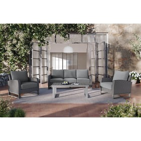 New Classic Furniture Fiji Gray 4pc Outdoor Patio Set