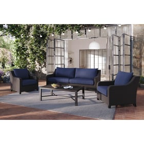 New Classic Furniture Skye Blue 4pc Outdoor Seating Set