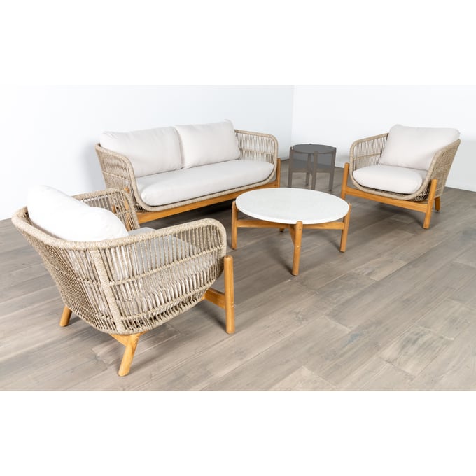 New Classic Furniture Solstice Beige 4pc Outdoor Seating Set NCF-60-823-4P