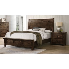 New Classic Furniture Blue Ridge Rustic Gray 4pc Bedroom Set With King Bed