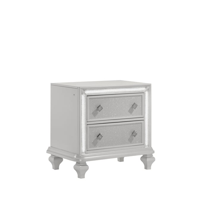 New Classic Furniture Stardust White Nightstand NCF-B1583-040