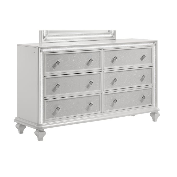 New Classic Furniture Stardust White Dresser NCF-B1583-050