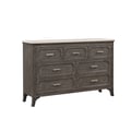 Lisbon Marble Top Dresser-Gray