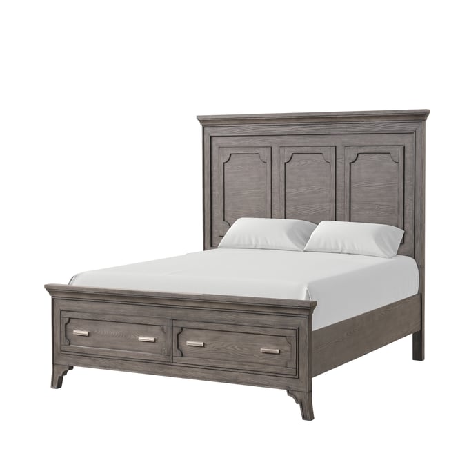 New Classic Furniture Lisbon Gray Queen Headboard NCF-B1605-310