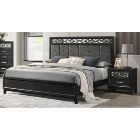 New Classic Furniture Obsidian Black 2pc Bedroom Set With King Bed