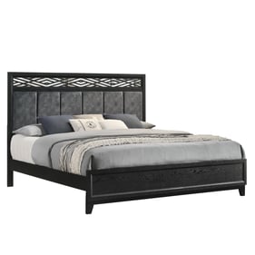 New Classic Furniture Obsidian Black 5pc Cal King Bedroom Set B-DR-MR-2NS