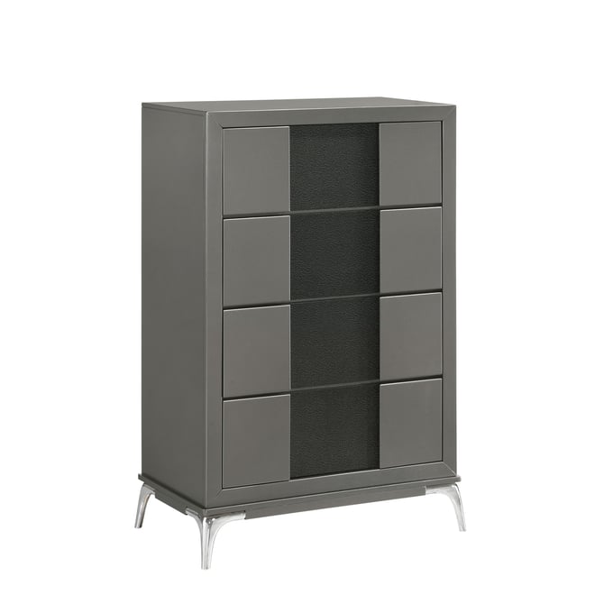 New Classic Furniture Nocturne Slate Gray 4 Drawer Chest NCF-B1684-070