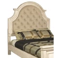 Anastasia 6/6-6/0 K Padded Headboard - Ant. White